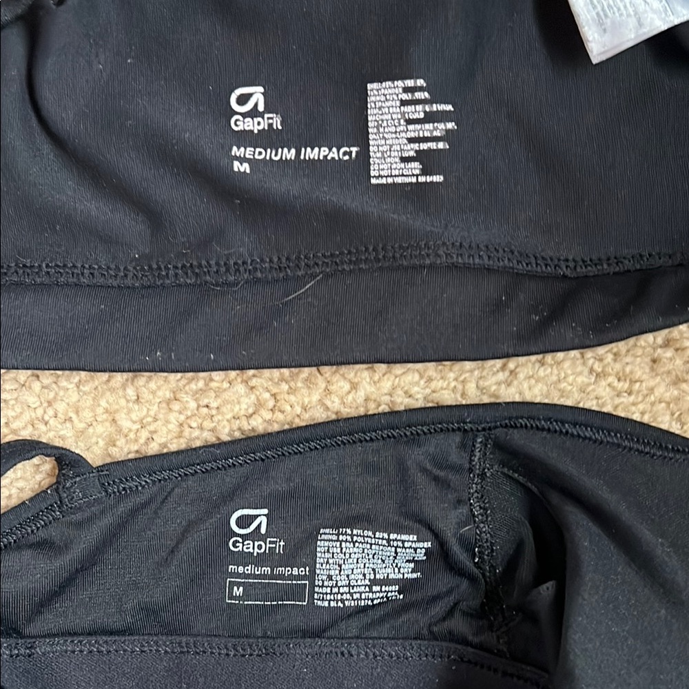 Gapfit Black Strappy Sports Bras - Picture 3 of 4
